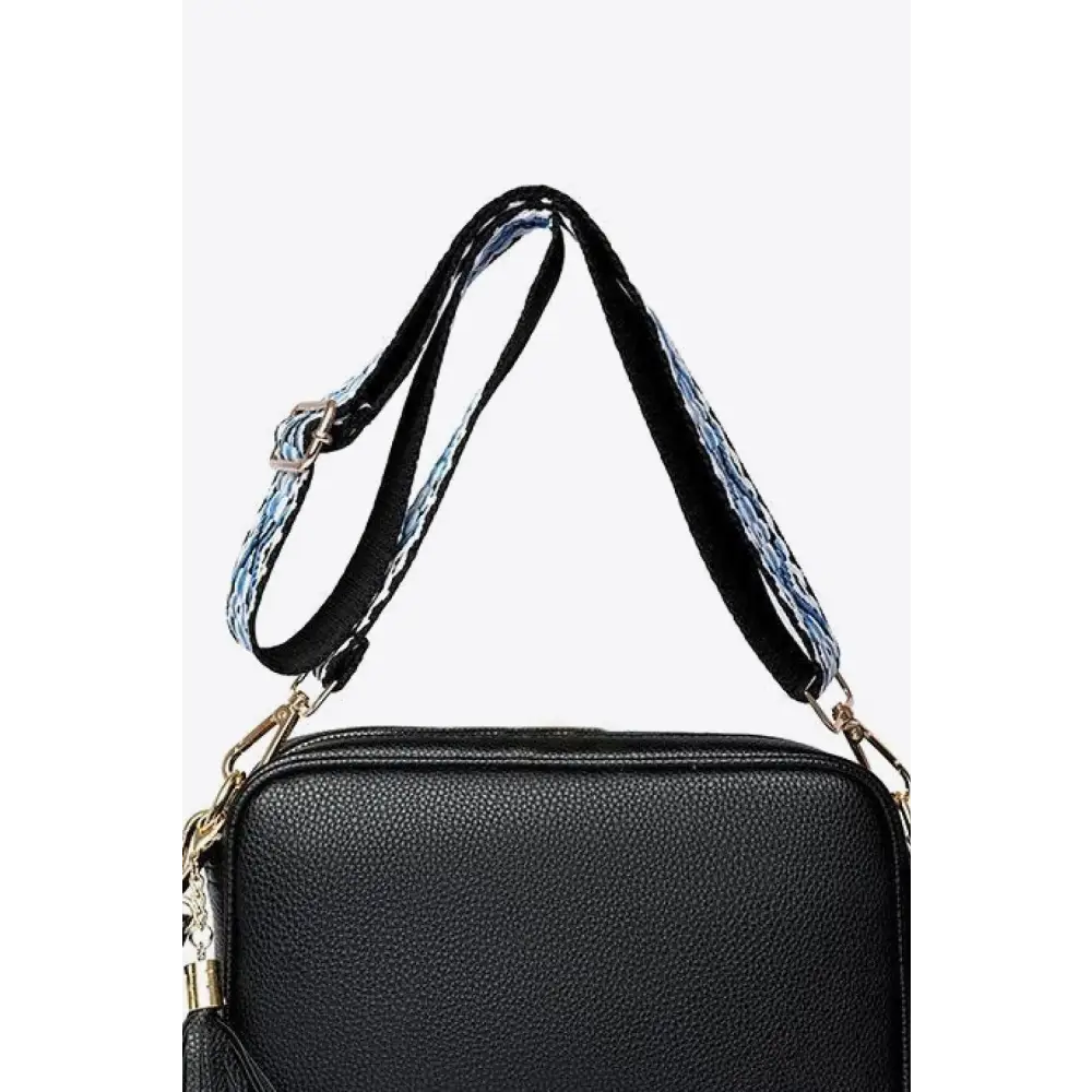 PU Leather Tassel Crossbody Bag