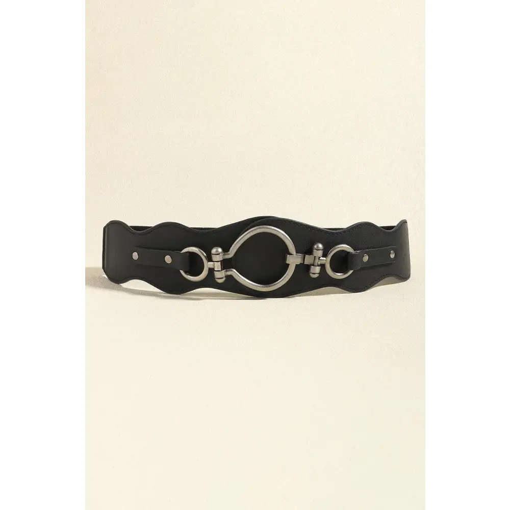 PU Leather Zinc Alloy Buckle Belt