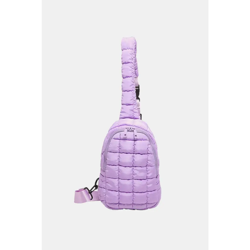 Quilted Nylon Crossbody  Bag