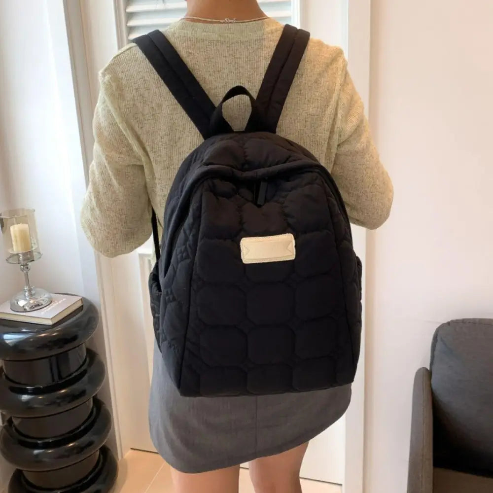 Dawnlight Quilted Polyester Backpack - Perfect for Daily Use