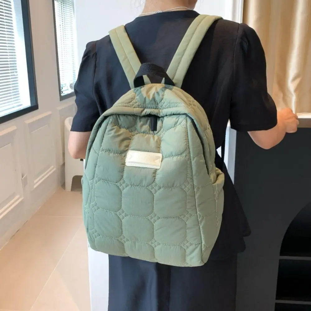 Dawnlight Quilted Polyester Backpack - Perfect for Daily Use