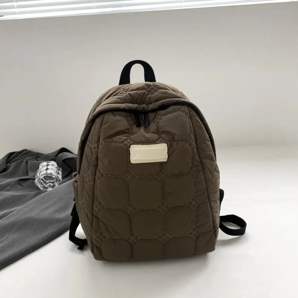 Dawnlight Quilted Polyester Backpack - Perfect for Daily Use