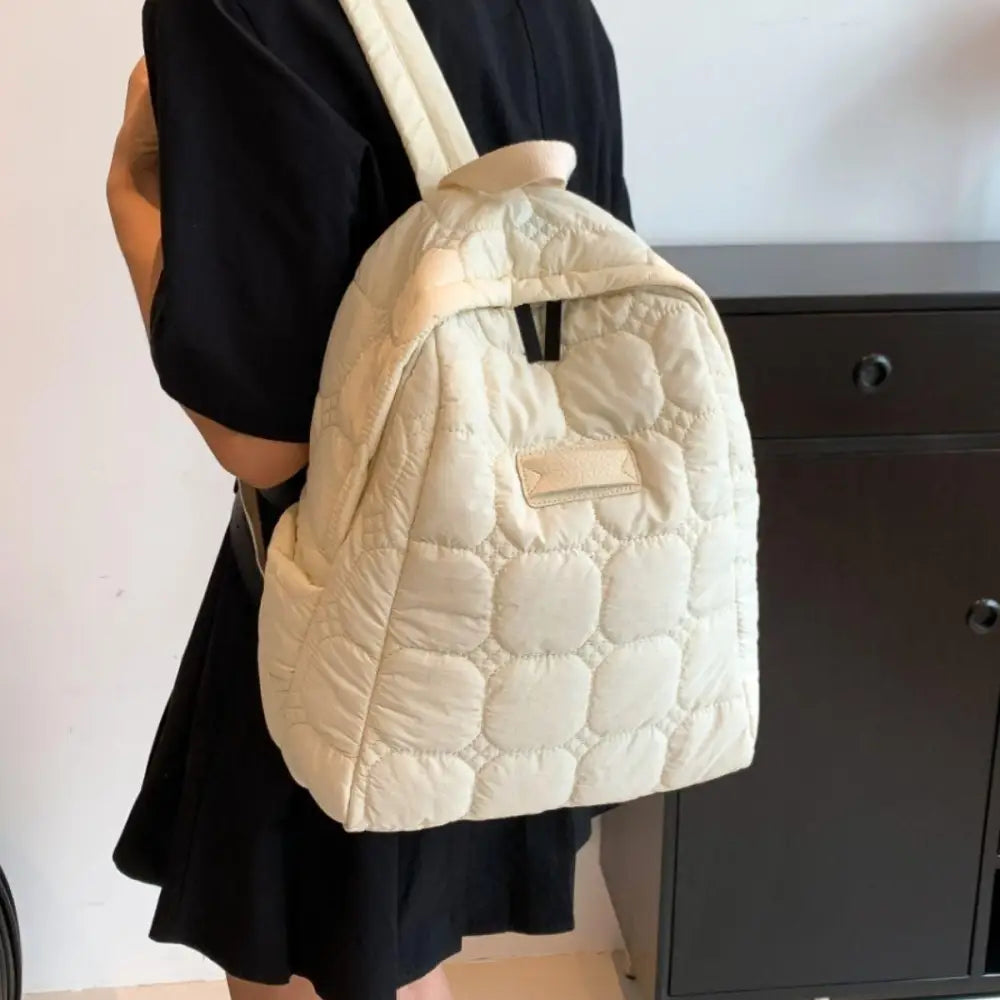 Dawnlight Quilted Polyester Backpack - Perfect for Daily Use