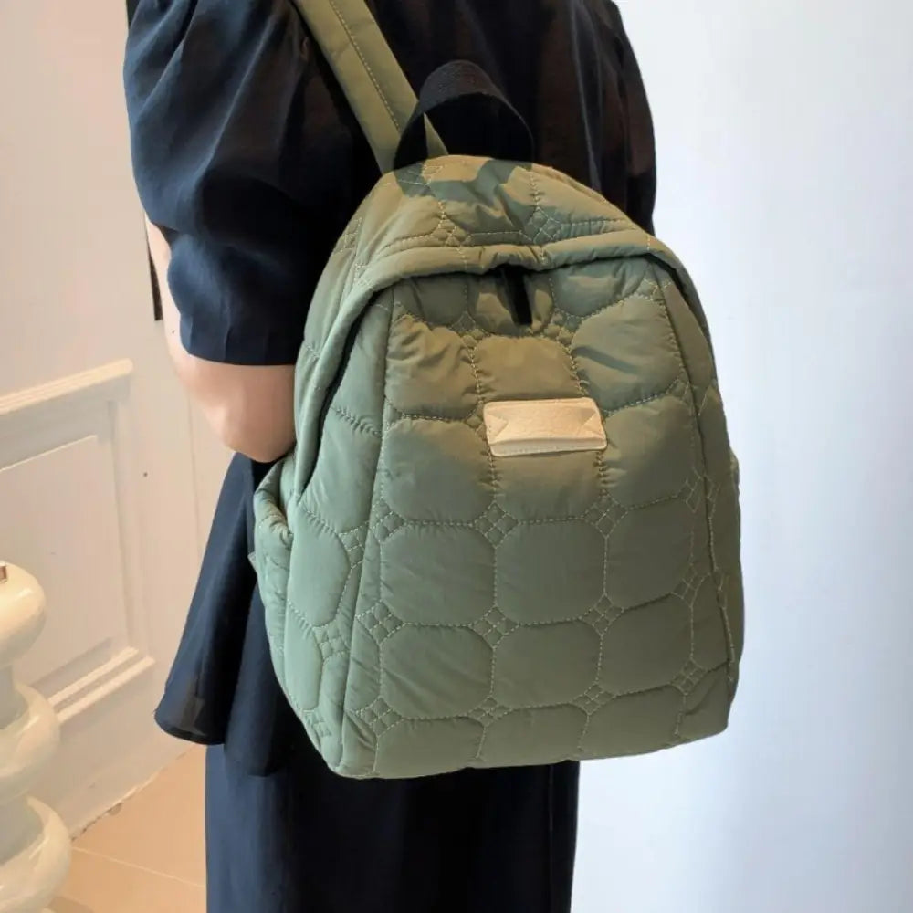 Dawnlight Quilted Polyester Backpack - Perfect for Daily Use