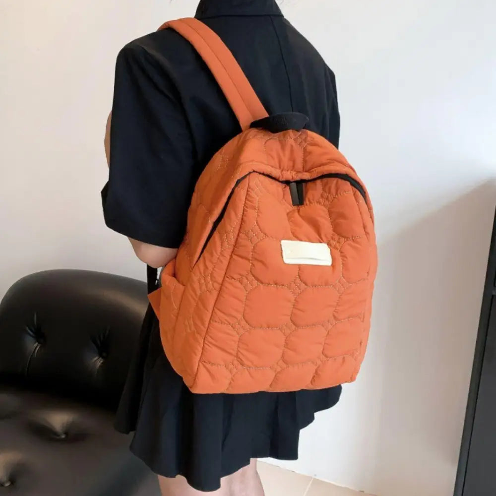 Dawnlight Quilted Polyester Backpack - Perfect for Daily Use