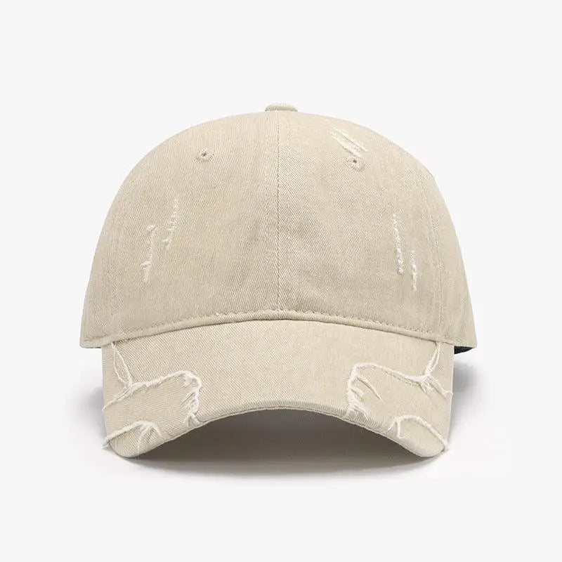 Raw Hem Adjustable Cap