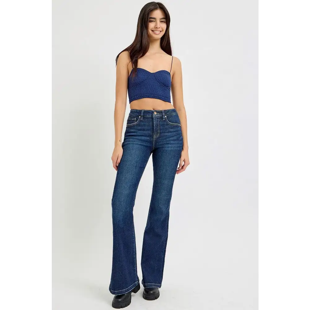 Vibrant High Rise Flare Jeans With Original Tags