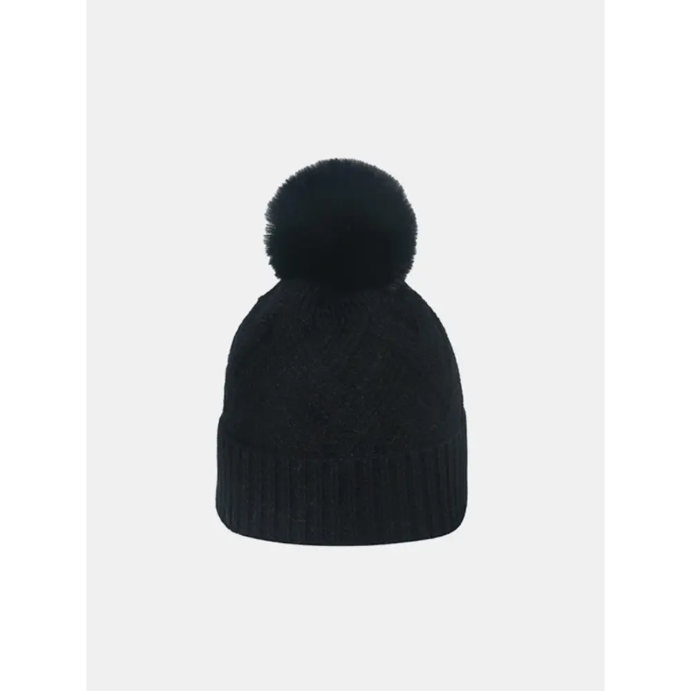 Cozy Miara Roll Rim Hat with Playful Pompom