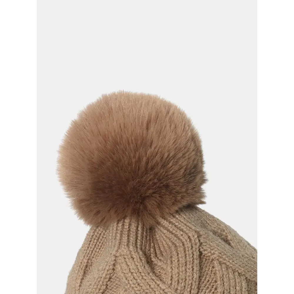 Cozy Miara Roll Rim Hat with Playful Pompom