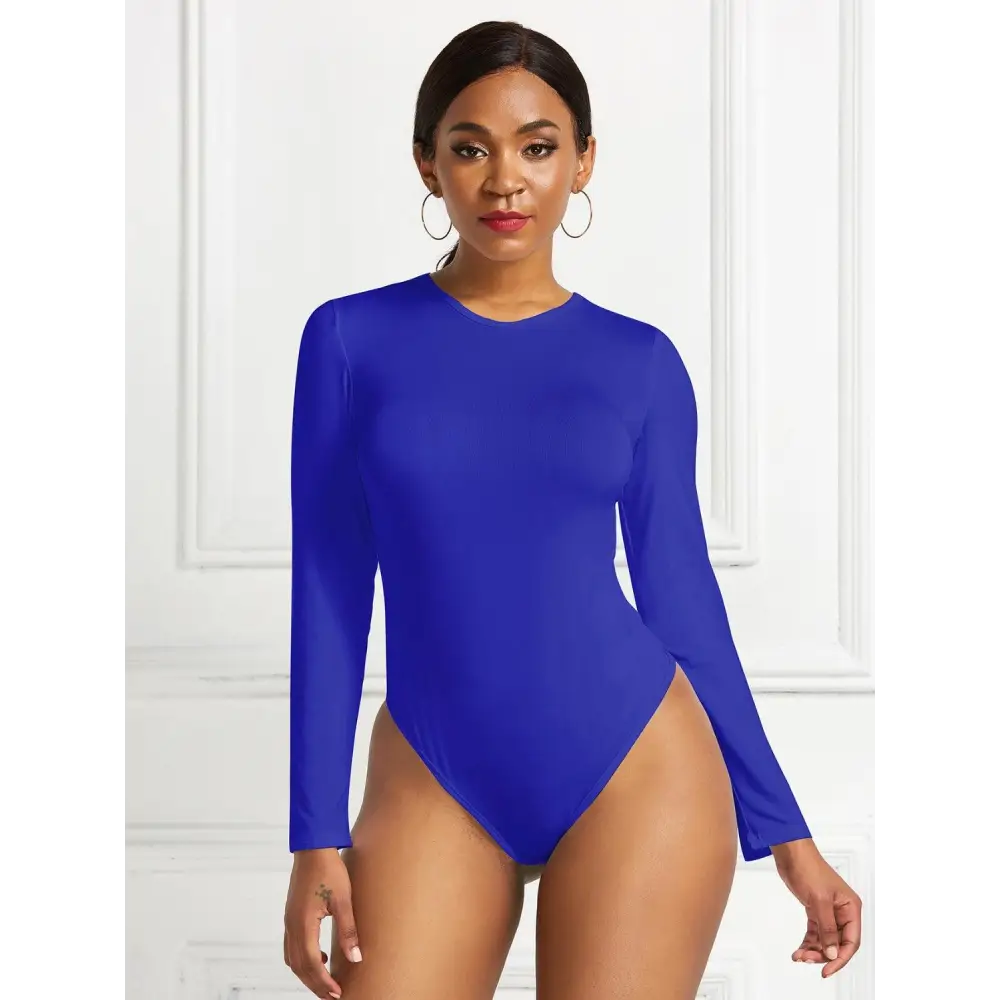 Round Neck Long Sleeve Bodysuit