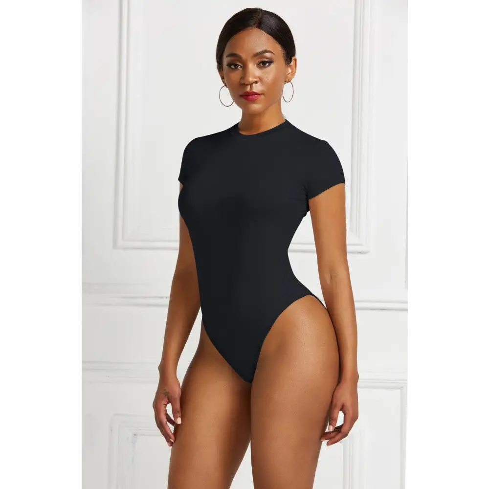 Round Neck Short Sleeve Bodysuit