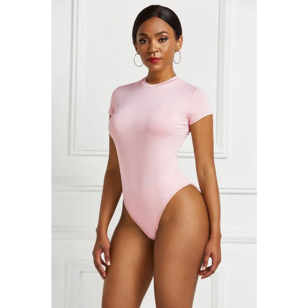 Round Neck Short Sleeve Bodysuit