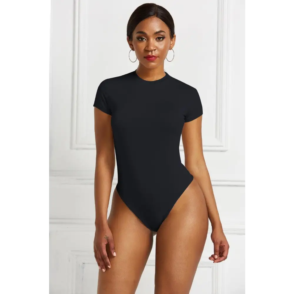 Round Neck Short Sleeve Bodysuit