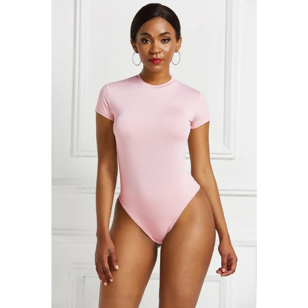 Round Neck Short Sleeve Bodysuit