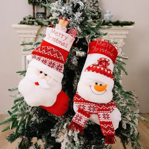 Santa's Jolly Stocking Hanging Widget for Festive Christmas Decor