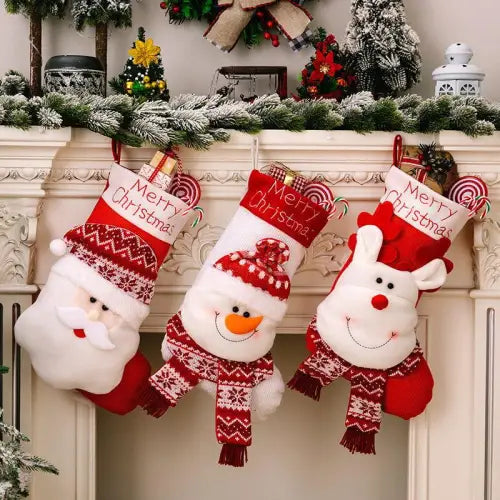 Santa's Jolly Stocking Hanging Widget for Festive Christmas Decor