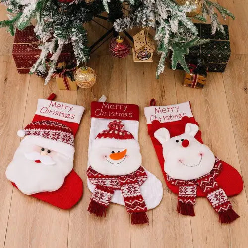 Santa's Jolly Stocking Hanging Widget for Festive Christmas Decor