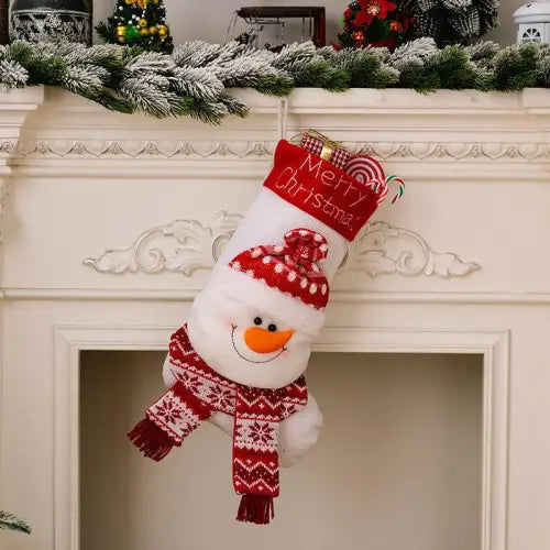 Santa's Jolly Stocking Hanging Widget for Festive Christmas Decor