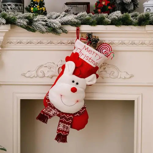 Santa's Jolly Stocking Hanging Widget for Festive Christmas Decor