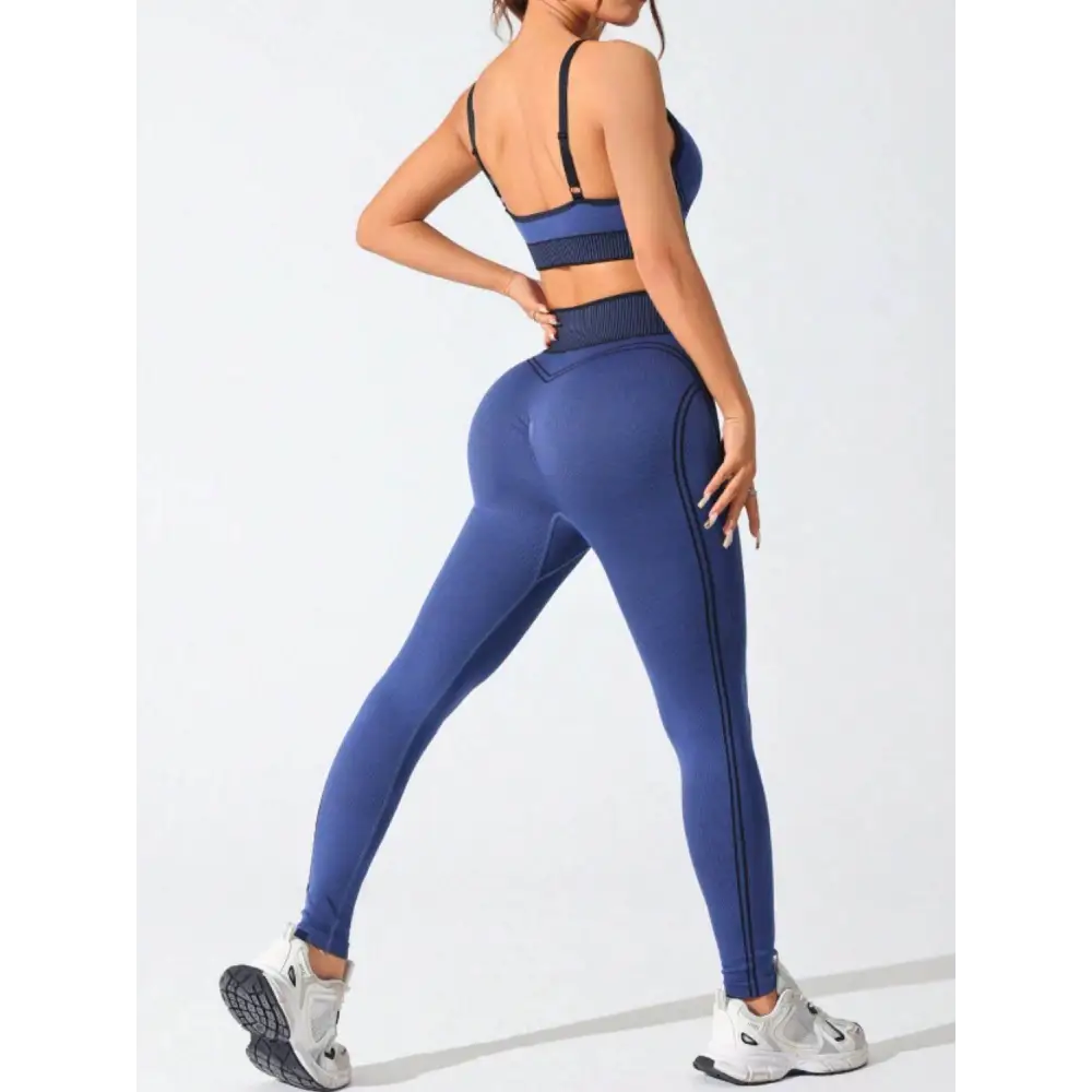 Scoop Neck Cami and High Waist Leggings Active Set