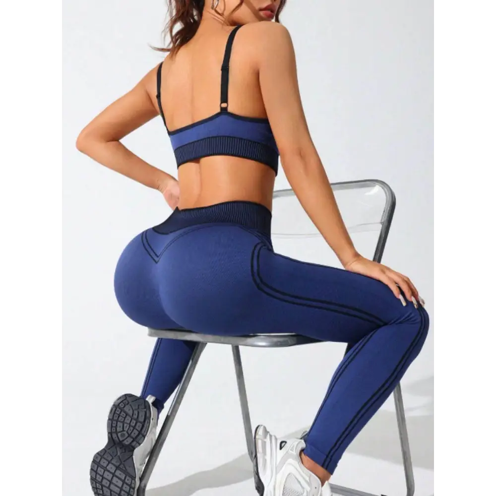 Scoop Neck Cami and High Waist Leggings Active Set