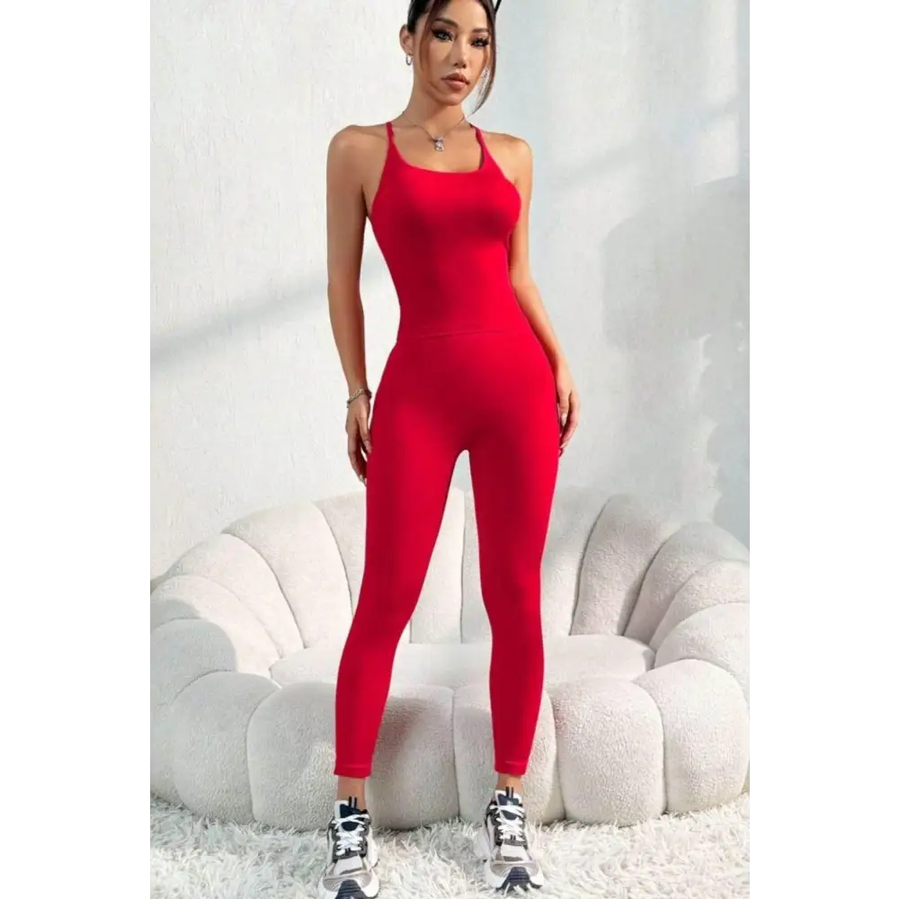 Scoop Neck Top and Pants Active Set