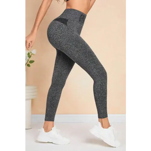 GYM WEAR High Waist Active Leggings - Gray / S - CynthiaMonica CM