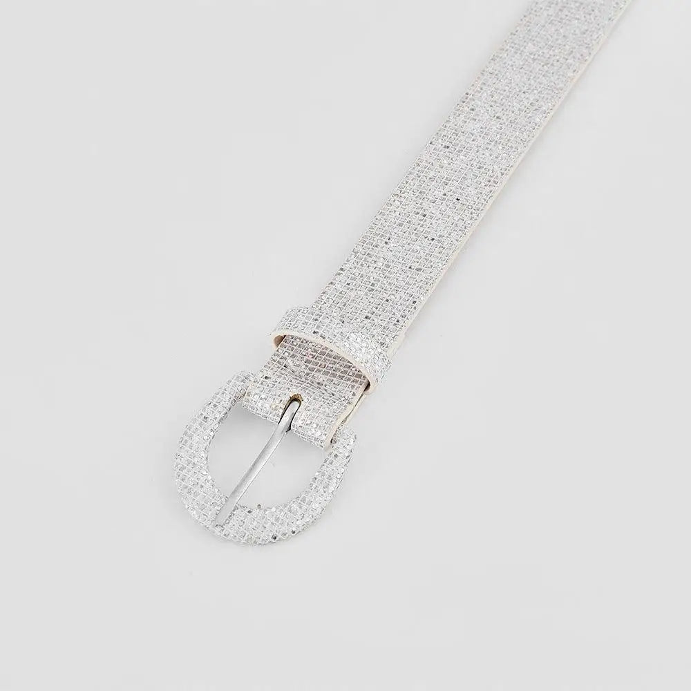 Sequin PU Leather Belt