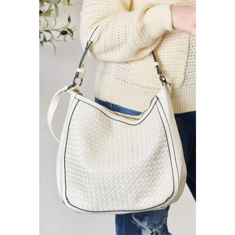 SHOMICO Weaved Vegan Leather Hobo Bag Elevates Your Style