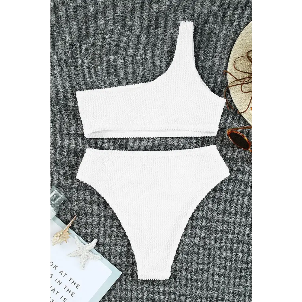 Sizzling Single Shoulder Bikini Set for Beach-Ready Style