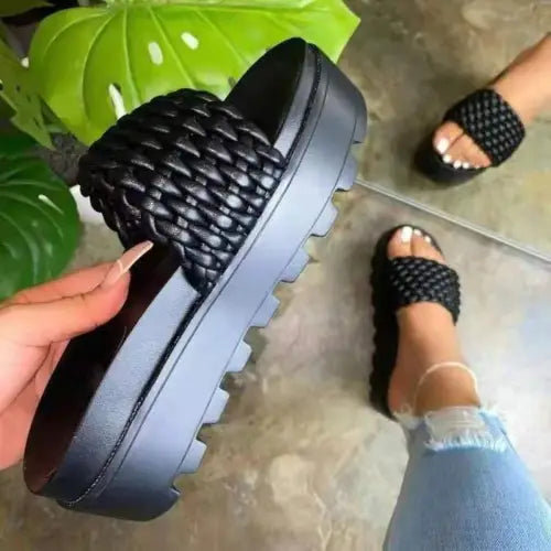 Black Summer Sandals