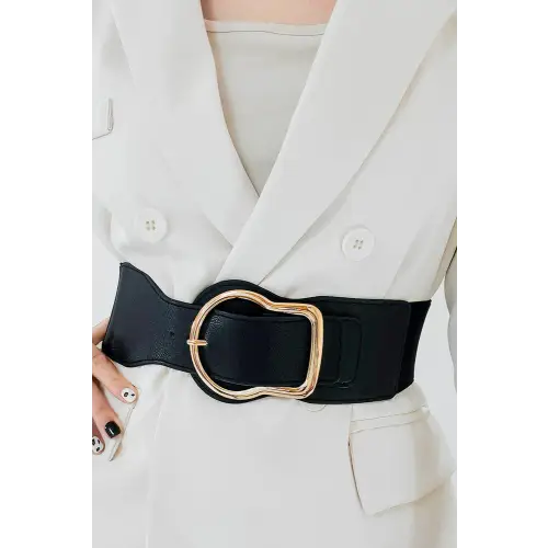 Black Zinc Alloy Belt
