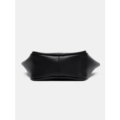 Sleek Brown Leather Shoulder Bag with Pouch for Everyday Style