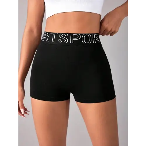 High Waist Active Shorts - Black / S - CynthiaMonica CM