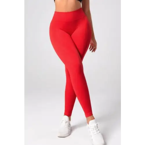 High Waistband Long Active Pants - Red / S - CynthiaMonica CM