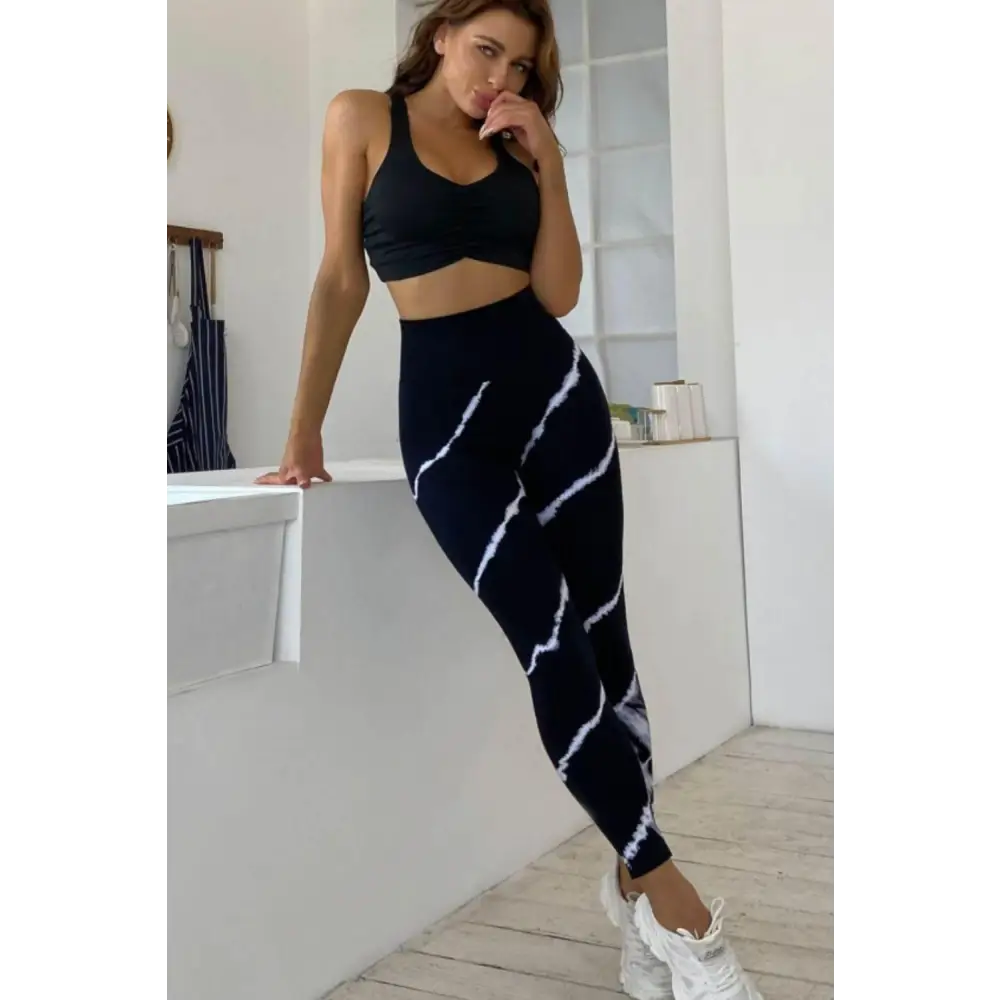 Slim Fit High Waist Long Active Pants