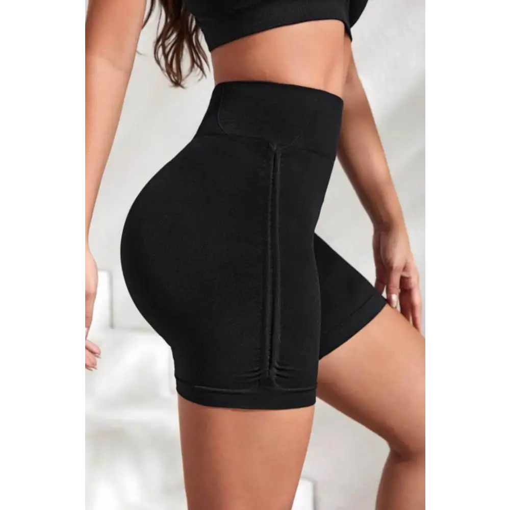 Slim Fit High Waistband Active Shorts