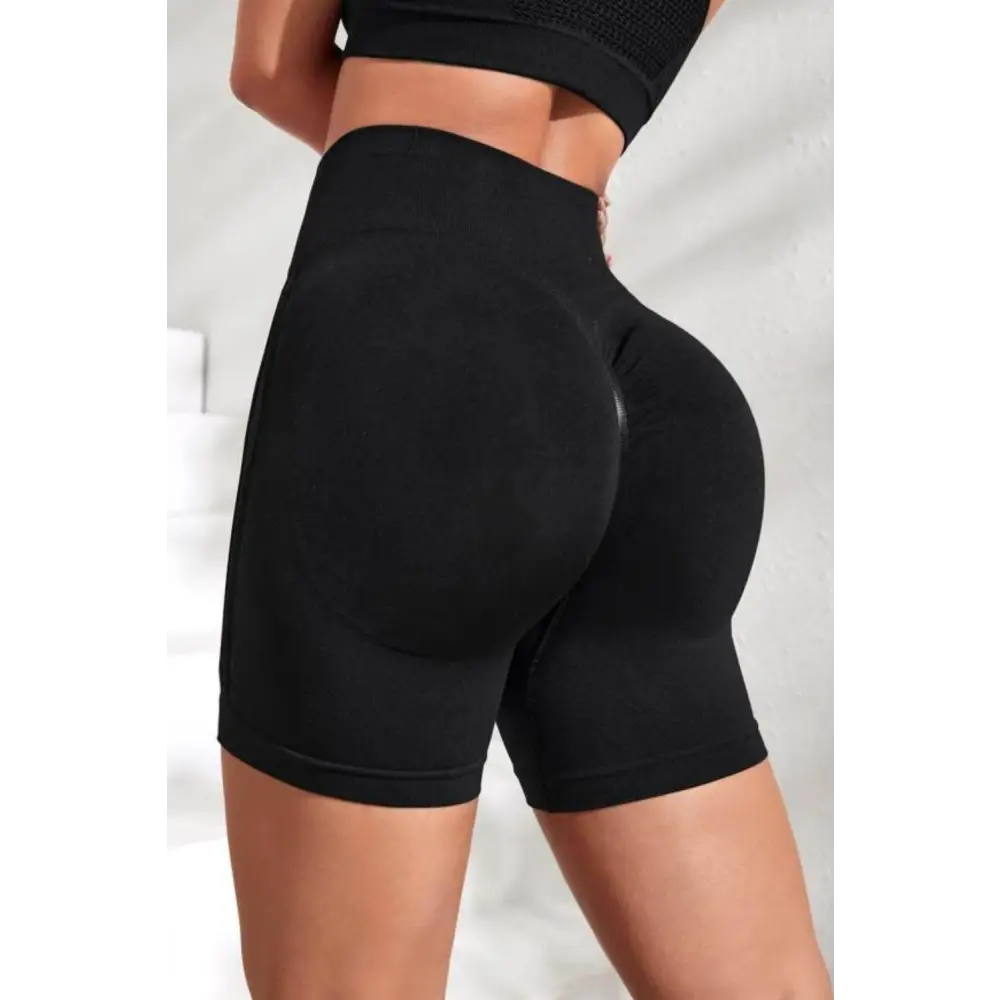 Slim Fit High Waistband Active Shorts