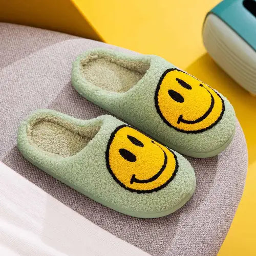 Melody Smiley Face Slippers - CM Fashion