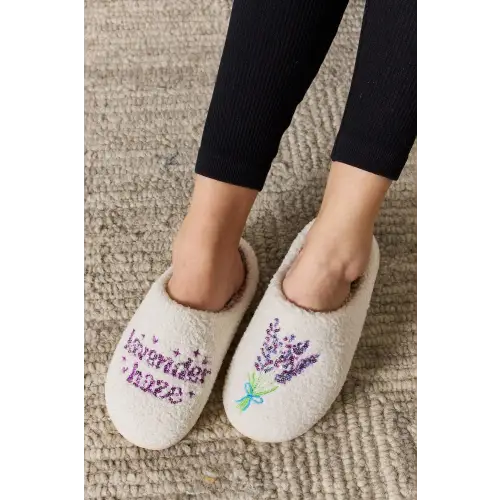 Melody Sequin Pattern Cozy Slippers - CM Fashion