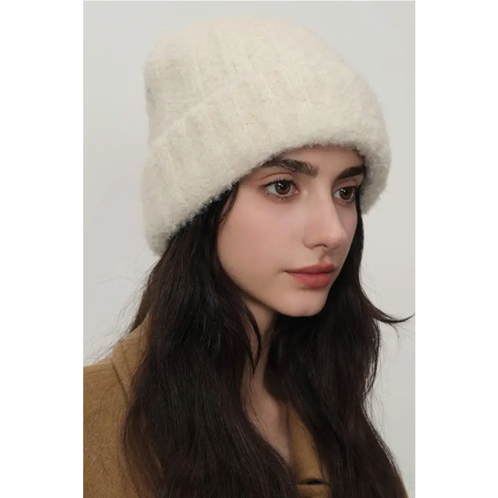 Solid Color Thermal Knit Hat