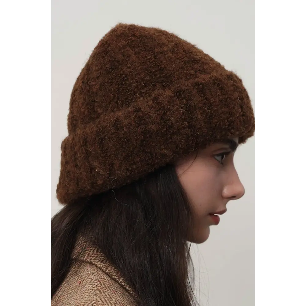 Solid Color Thermal Knit Hat