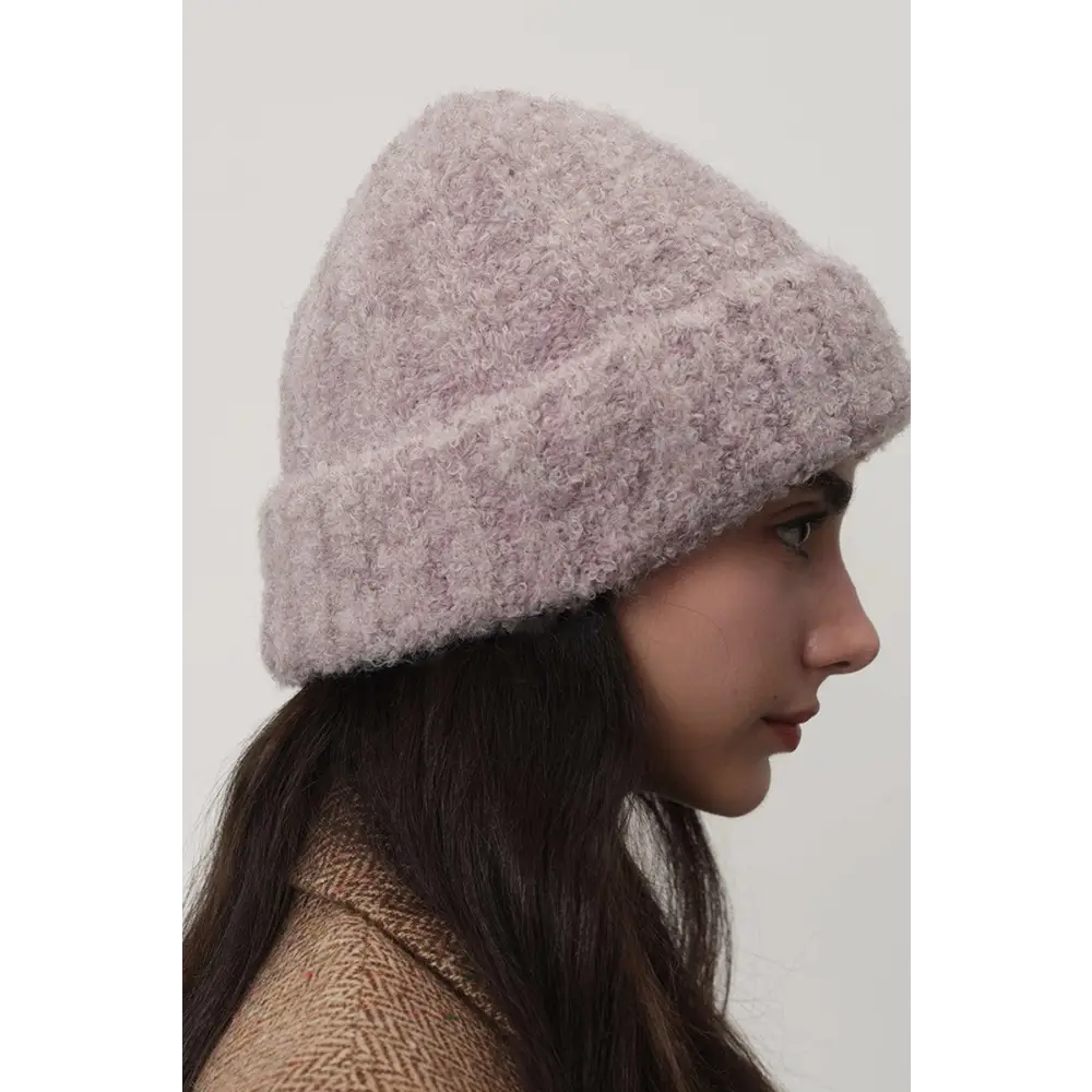 Solid Color Thermal Knit Hat