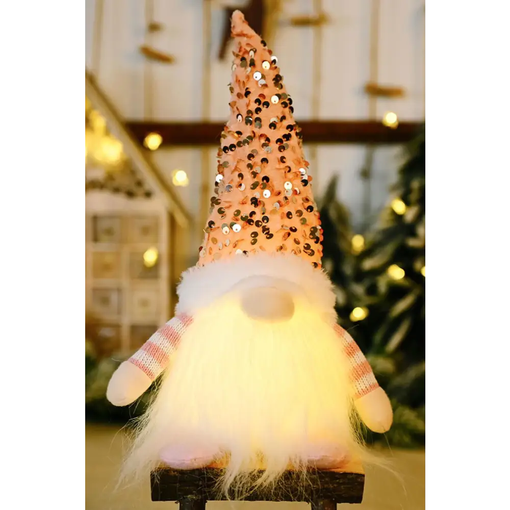 Sparkling Sequin Light-Up Christmas Gnomes for Festive Cheer