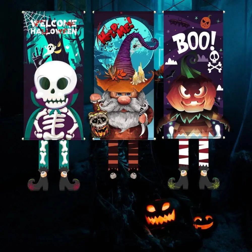 Spook Up Your Space with Assorted 2-Piece Halloween Element Hanging Decor