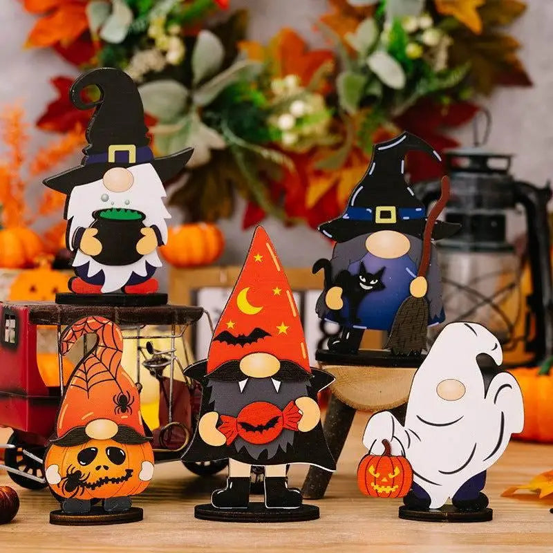 Spooktacular Assorted 2-Piece Halloween Element Ornaments for Festive Fun