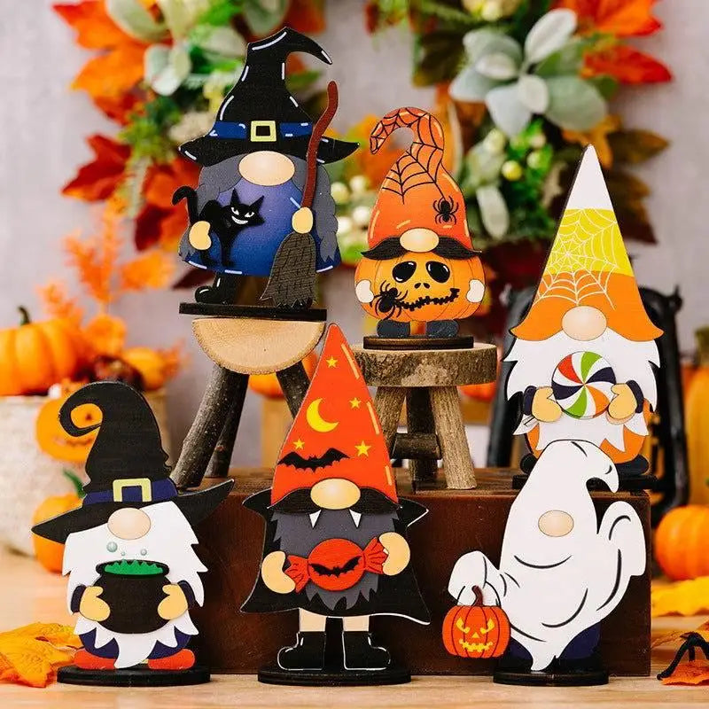 Spooktacular Assorted 2-Piece Halloween Element Ornaments for Festive Fun