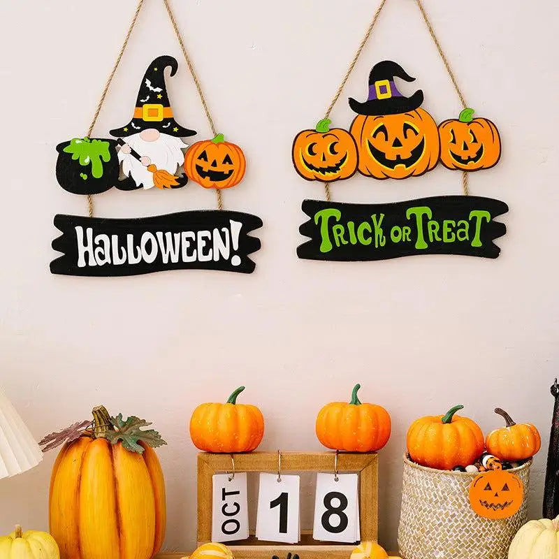 Spooktacular Halloween Trick or Treat Hanging Widget for Festive Fun