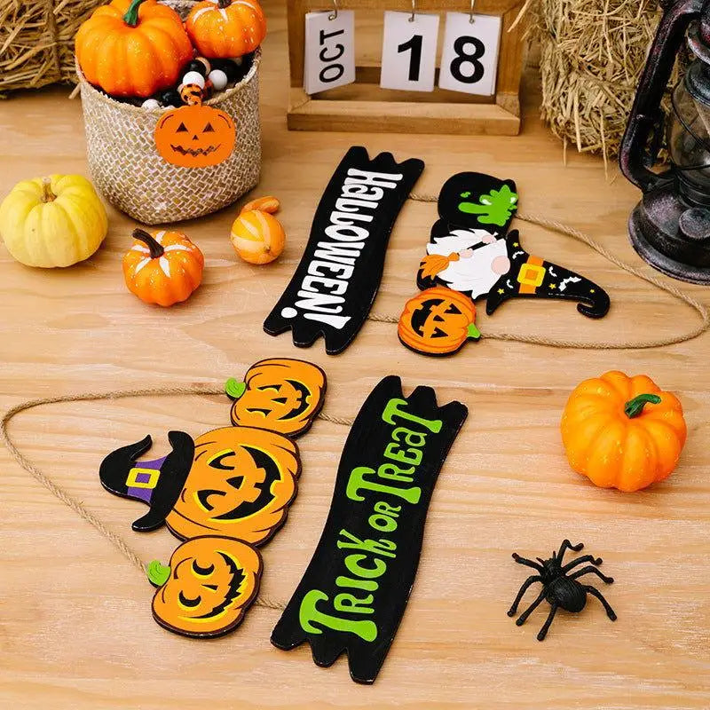 Spooktacular Halloween Trick or Treat Hanging Widget for Festive Fun