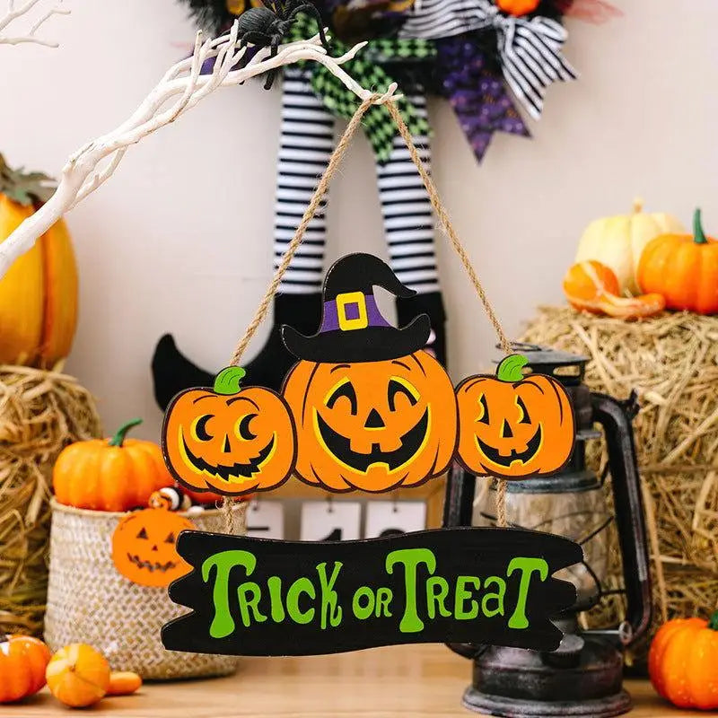 Spooktacular Halloween Trick or Treat Hanging Widget for Festive Fun